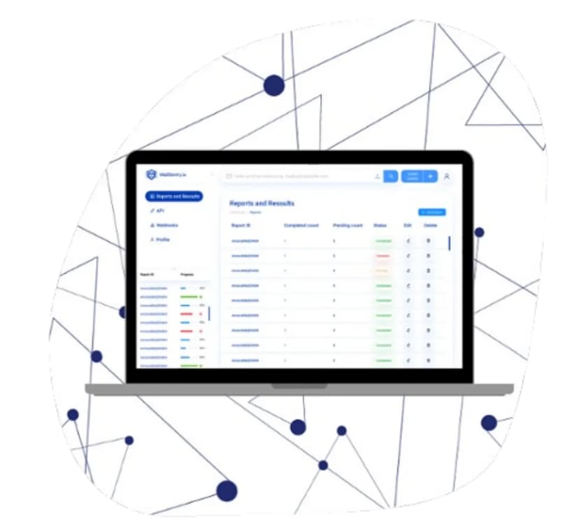 MailSentry's email authentication reports, highlighting the user-friendly SPF/DKIM Record Verification process